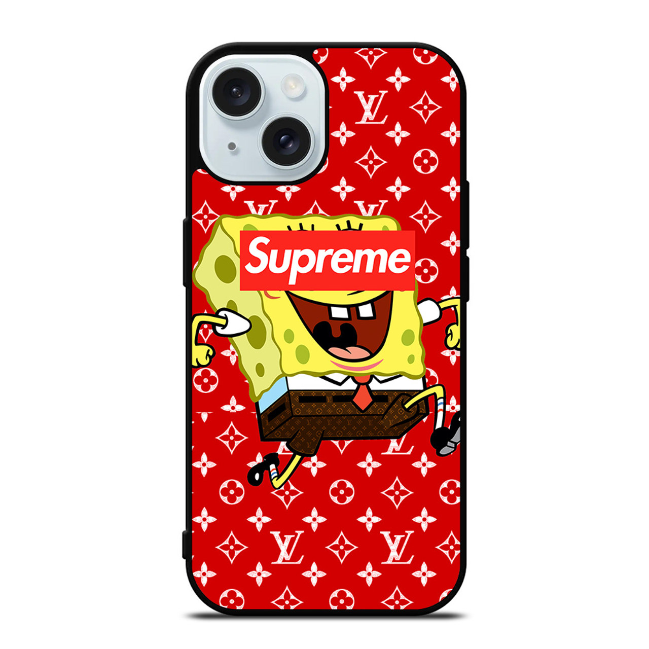 SUPREME SPONGEBOB iPhone 15 Case Cover